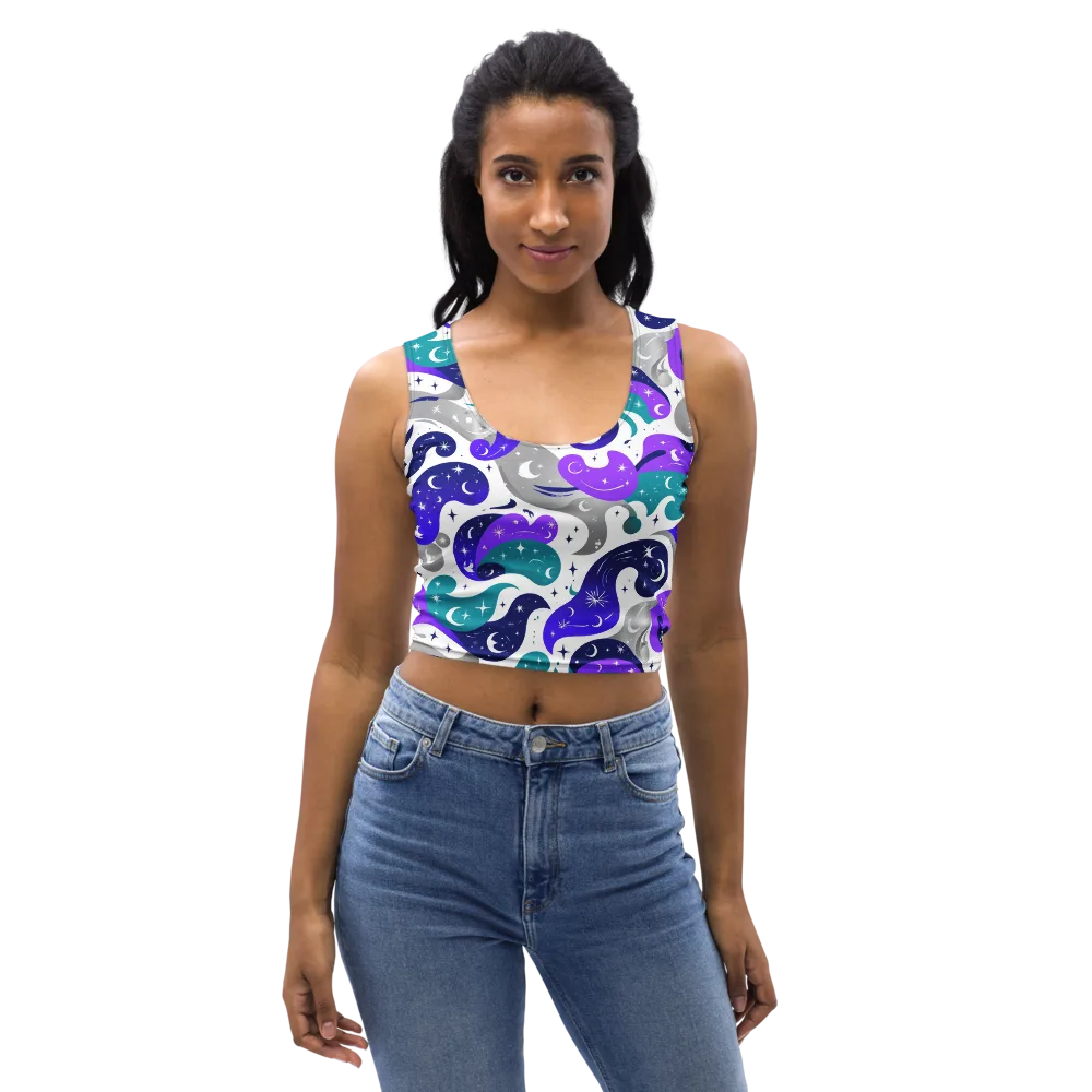 Astral Paisley on Crop Top — Front