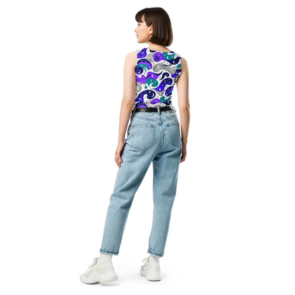 Astral Paisley on Crop Top — Back