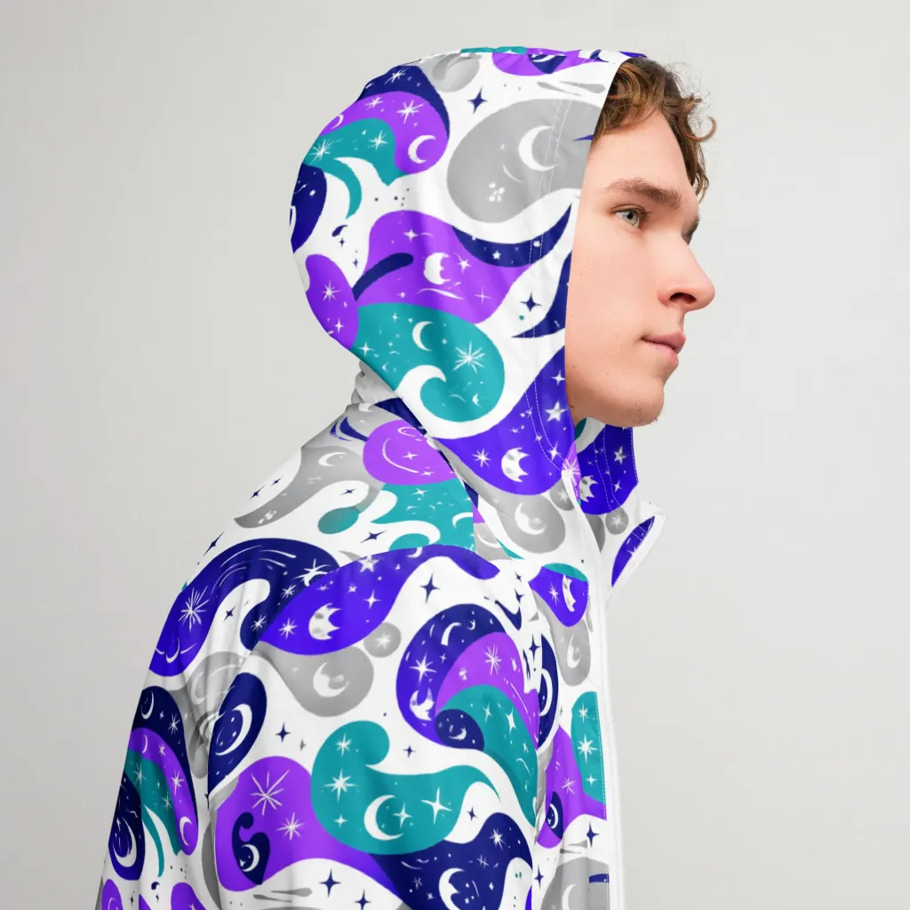 Astral Paisley on Men's Windbreaker — Right