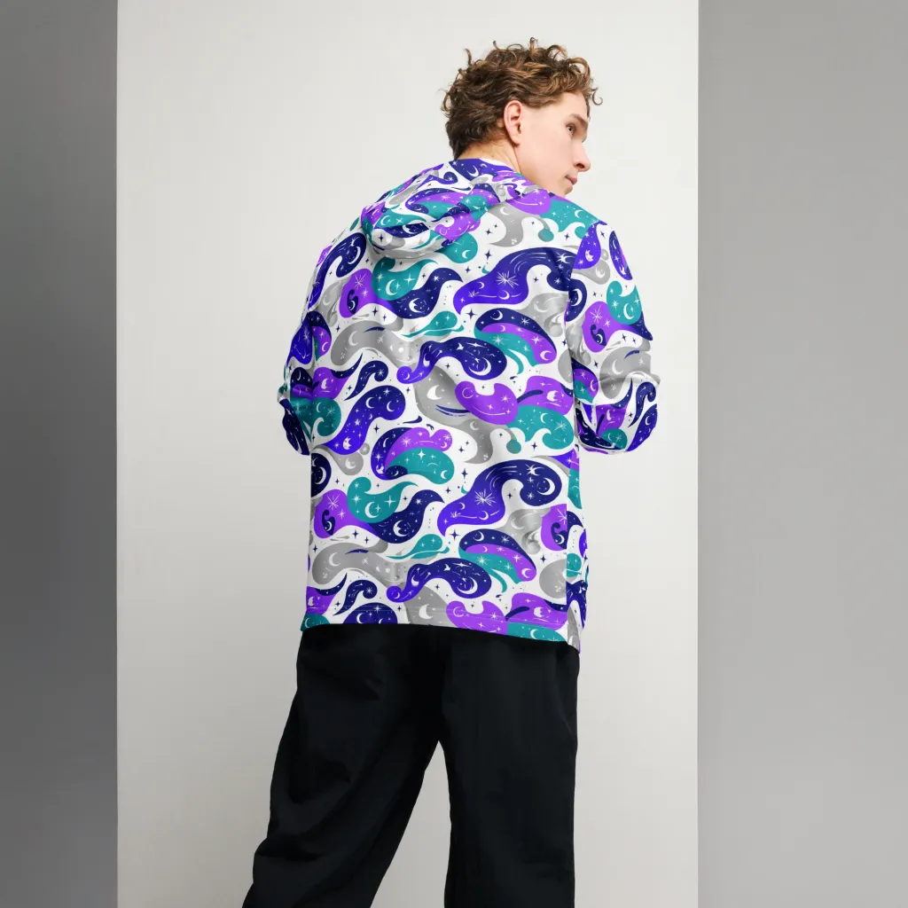 Astral Paisley on Men's Windbreaker — Back