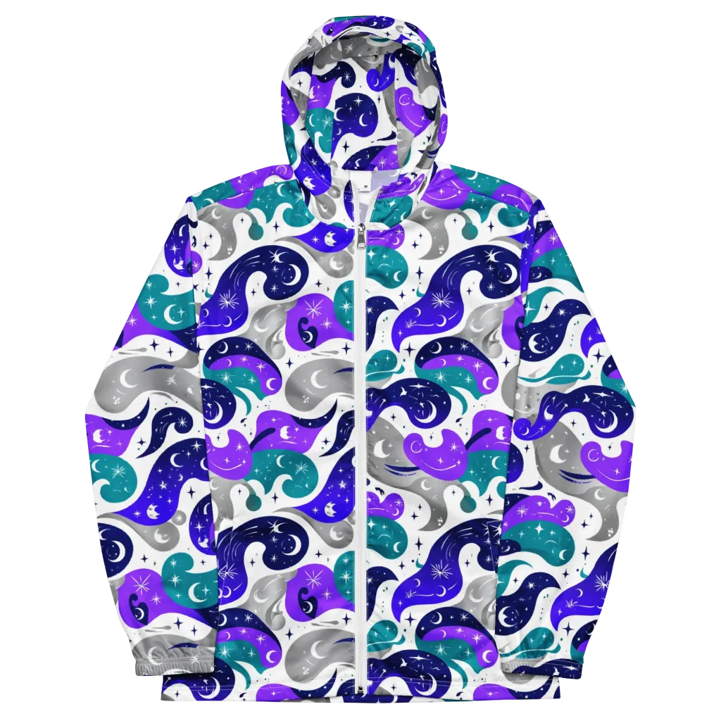 Astral Paisley on Men's Windbreaker — Front