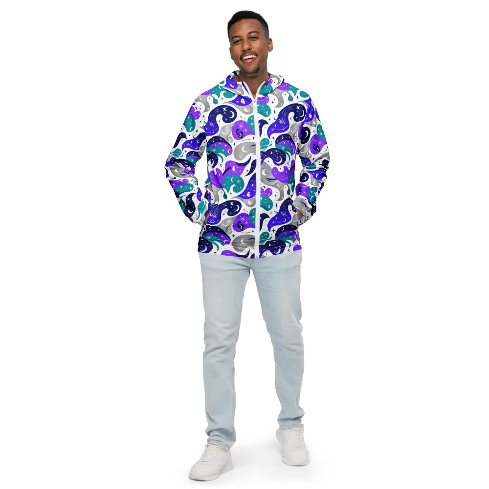 Astral Paisley on Men's Windbreaker — Front