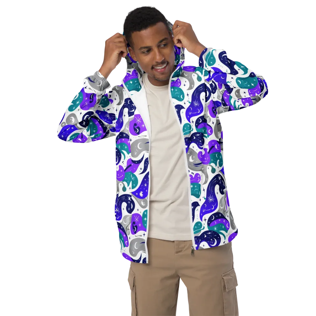 Astral Paisley on Men's Windbreaker — Front