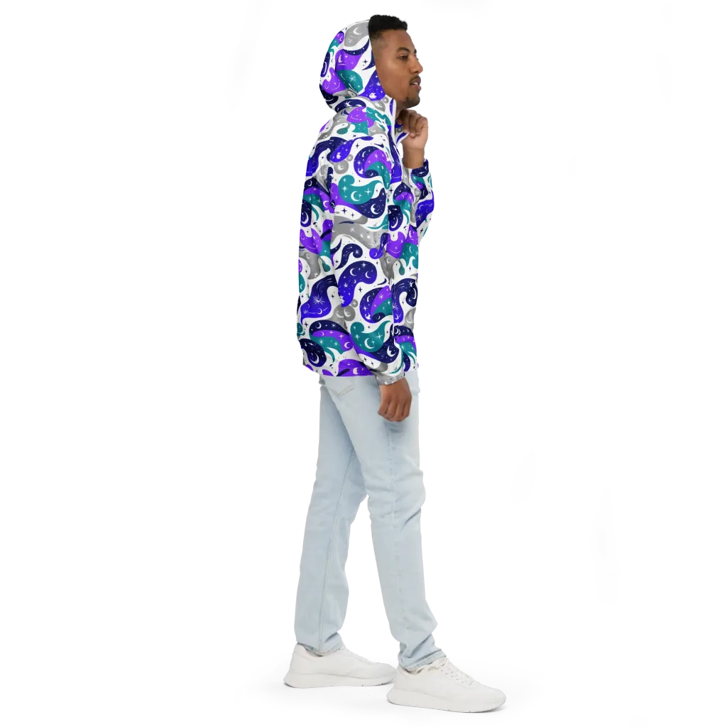Astral Paisley on Men's Windbreaker — Right