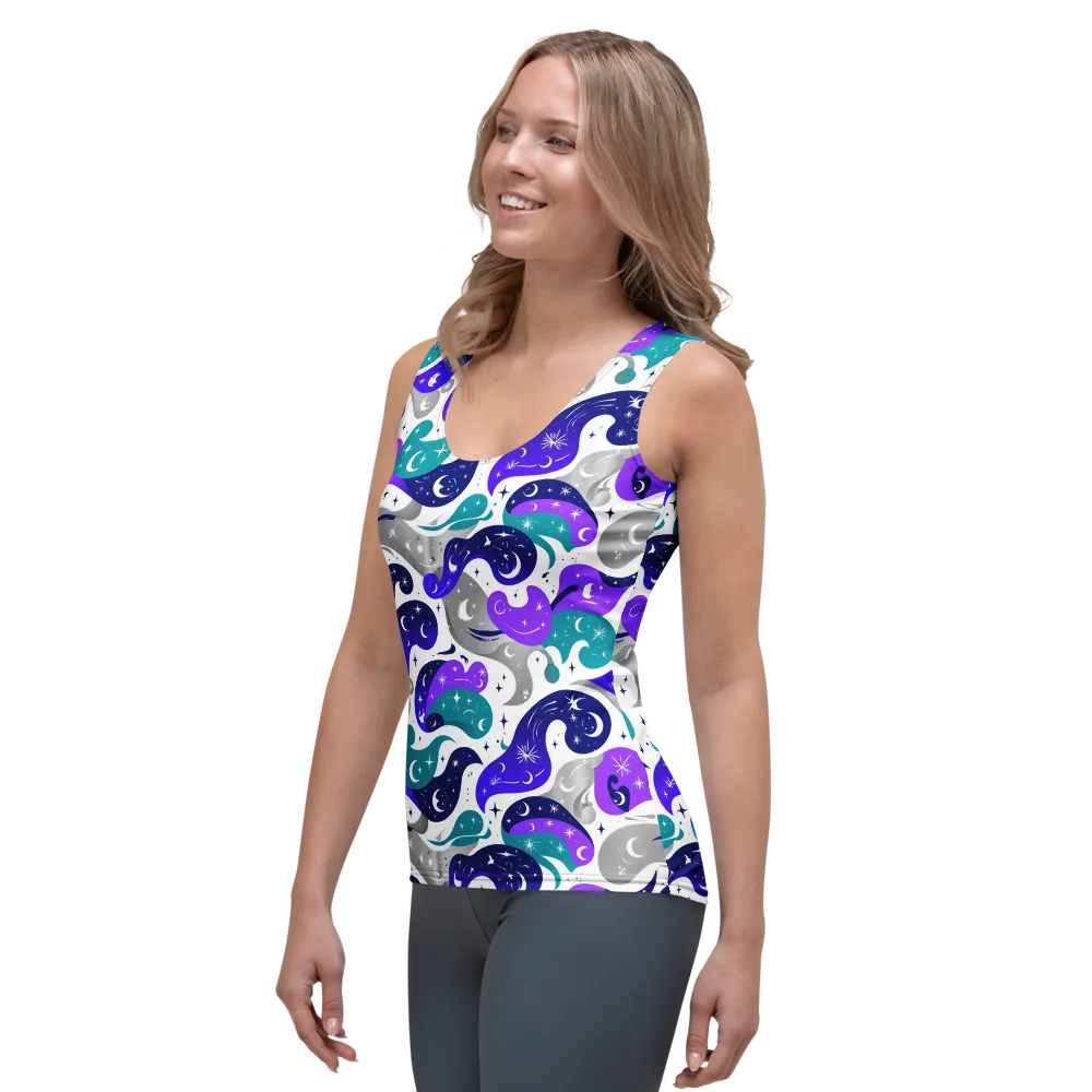 Astral Paisley on Women's Tank Top — Left Front