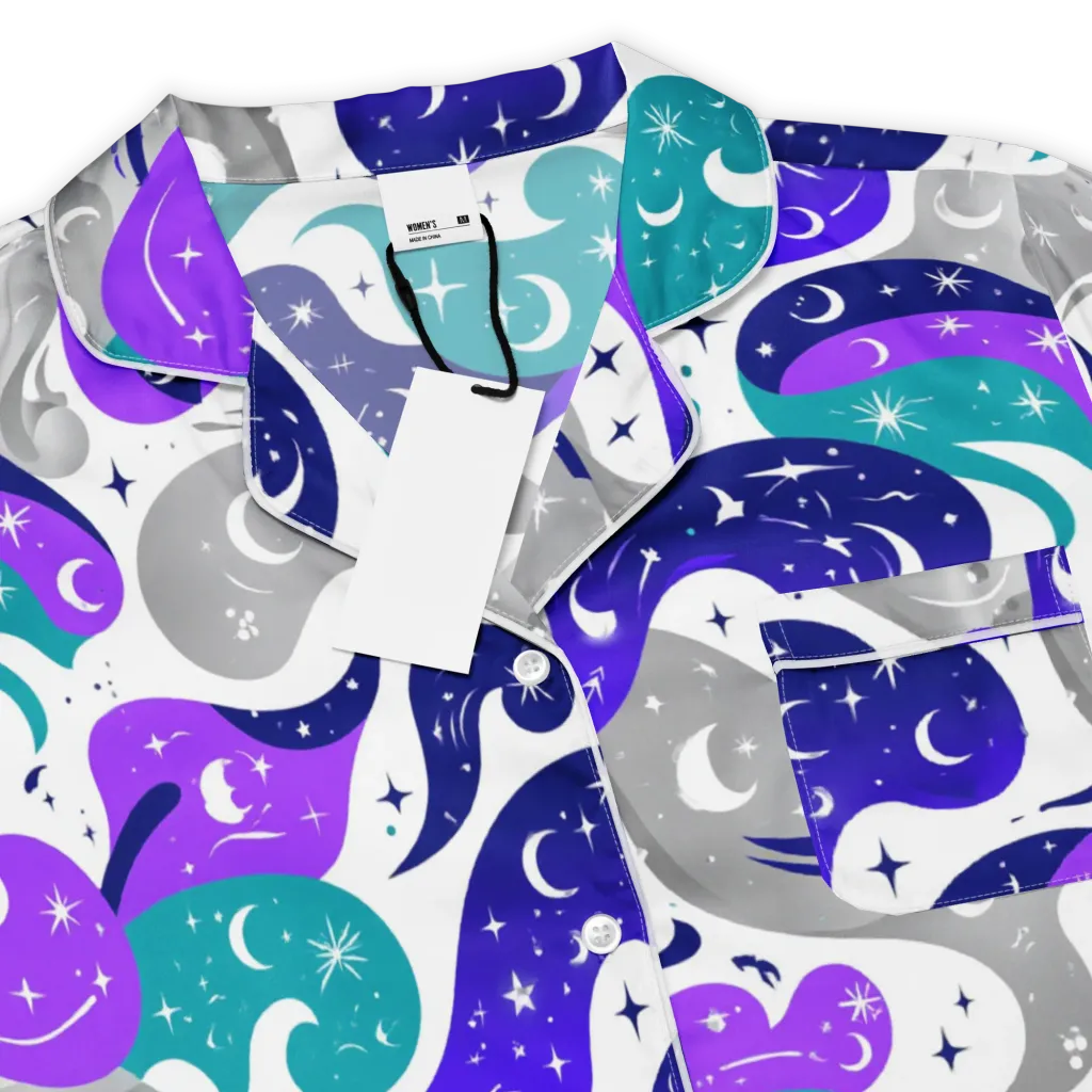 Astral Paisley on Women's Short Sleeve Pajama Top — Product details