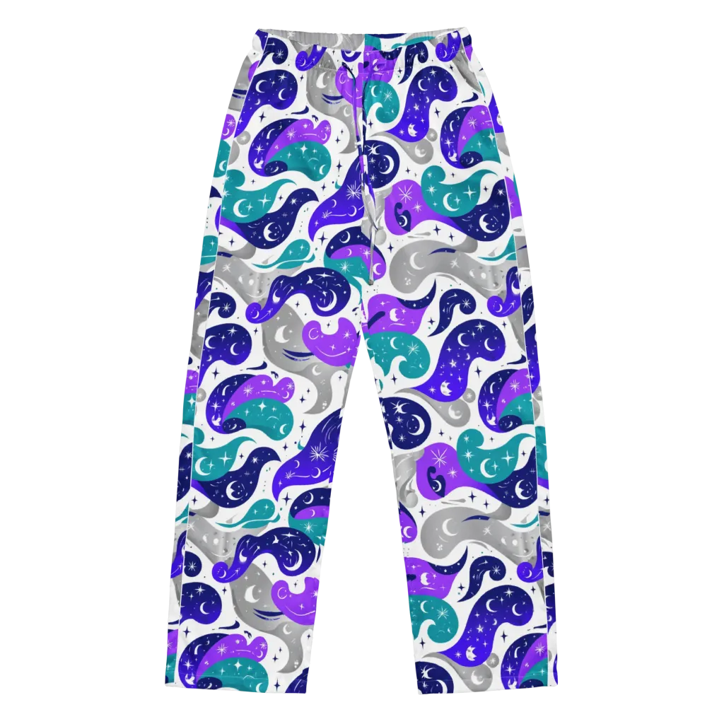 Astral Paisley on Women's Pajama Pants — Front