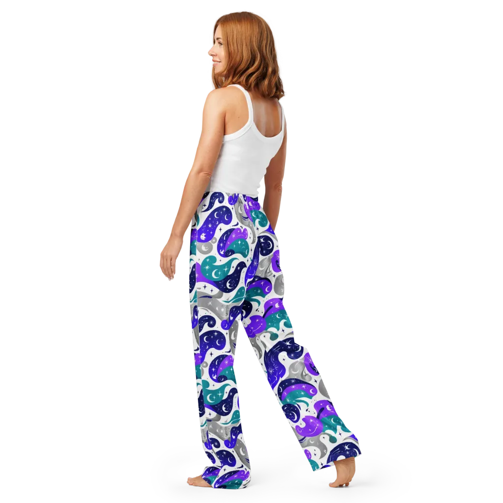 Astral Paisley on Women's Pajama Pants — Back