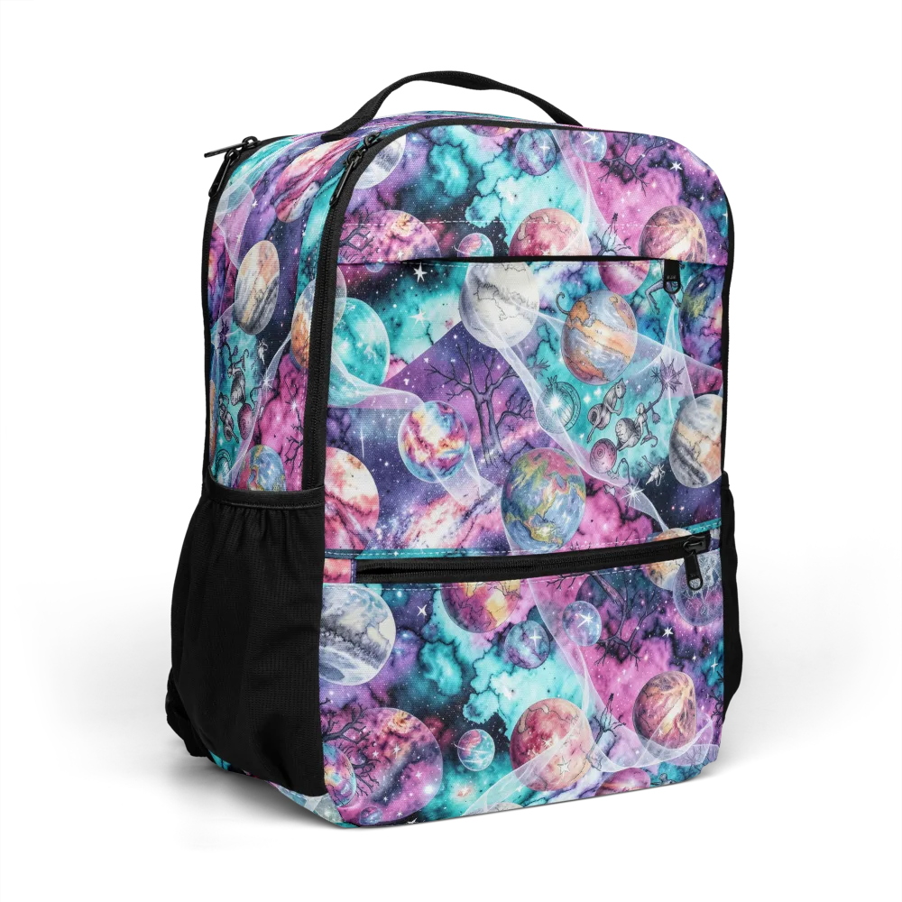 Celestial Menagerie on Utility Backpack — Right Front