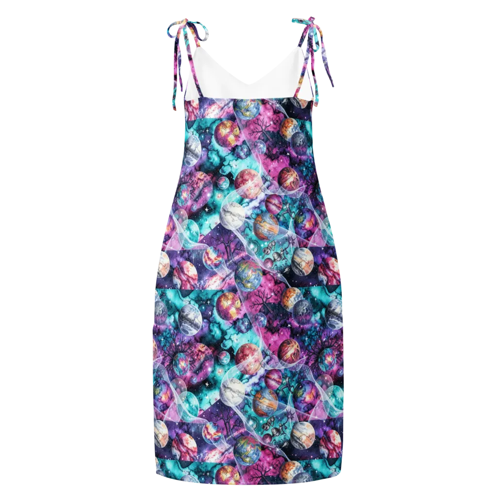 Celestial Menagerie on Slip Dress — Back
