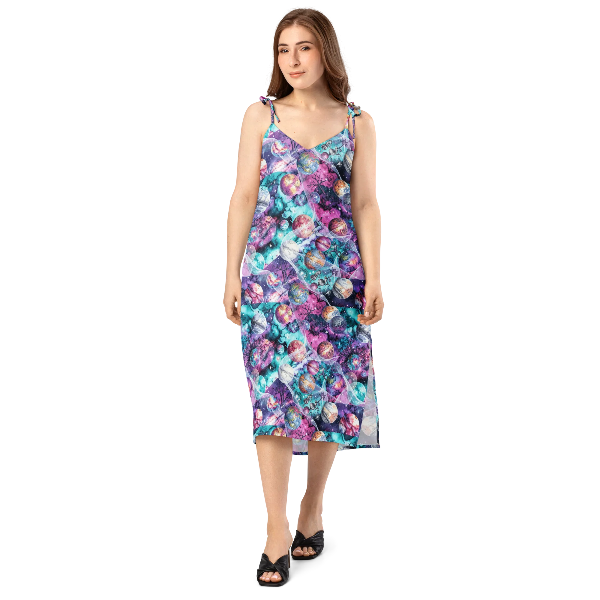 Celestial Menagerie on Slip Dress — Front