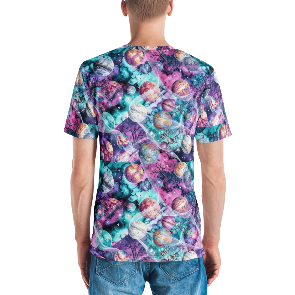 Celestial Menagerie on Men's Crew Neck T-Shirt — Back