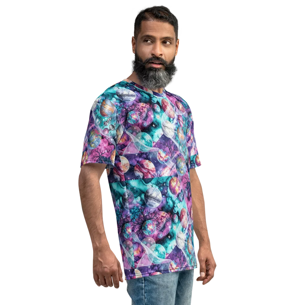 Celestial Menagerie on Men's Crew Neck T-Shirt — Right