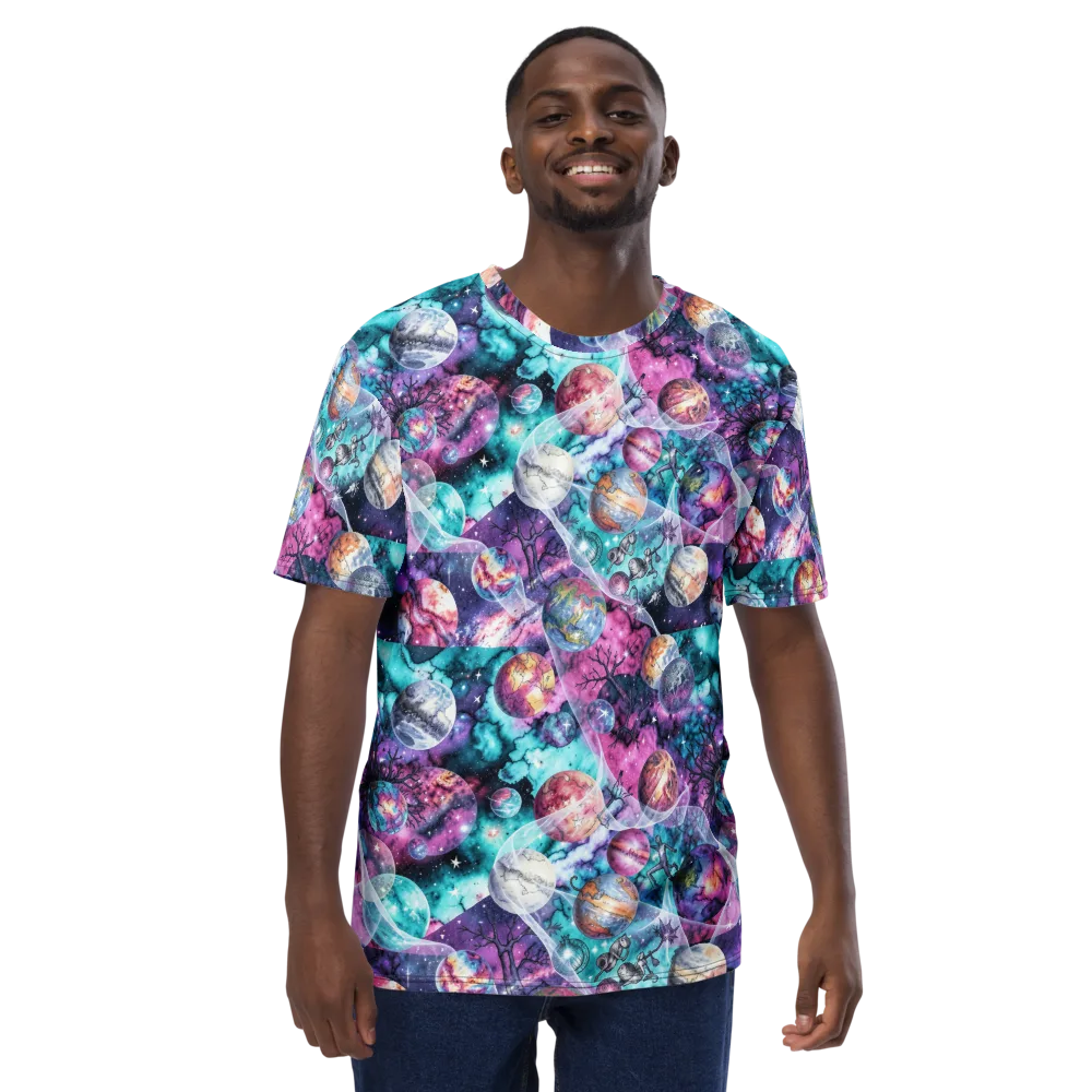 Celestial Menagerie on Men's Crew Neck T-Shirt — Front