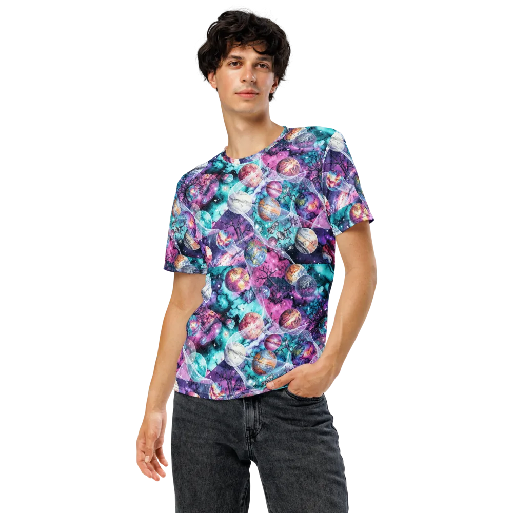 Celestial Menagerie on Men's Crew Neck T-Shirt — Front