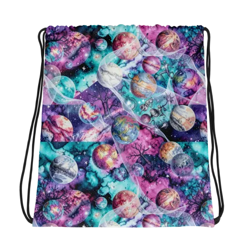 Celestial Menagerie on a Drawstring Bag