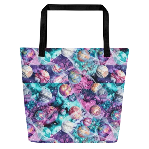 Celestial Menagerie on a Large Tote Bag W/ Pocket