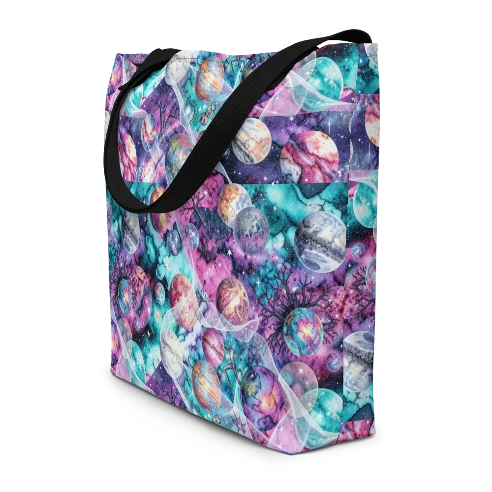 Celestial Menagerie on Large Tote Bag W/ Pocket — Front