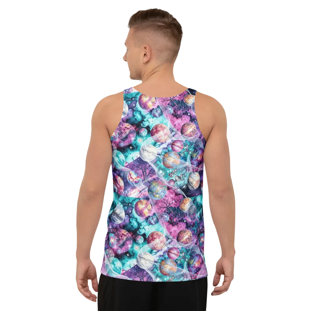 Celestial Menagerie on Men's Tank Top — Back