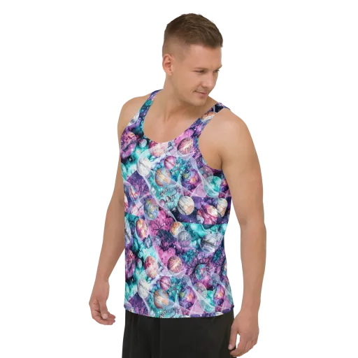 Celestial Menagerie on a Men's Tank Top