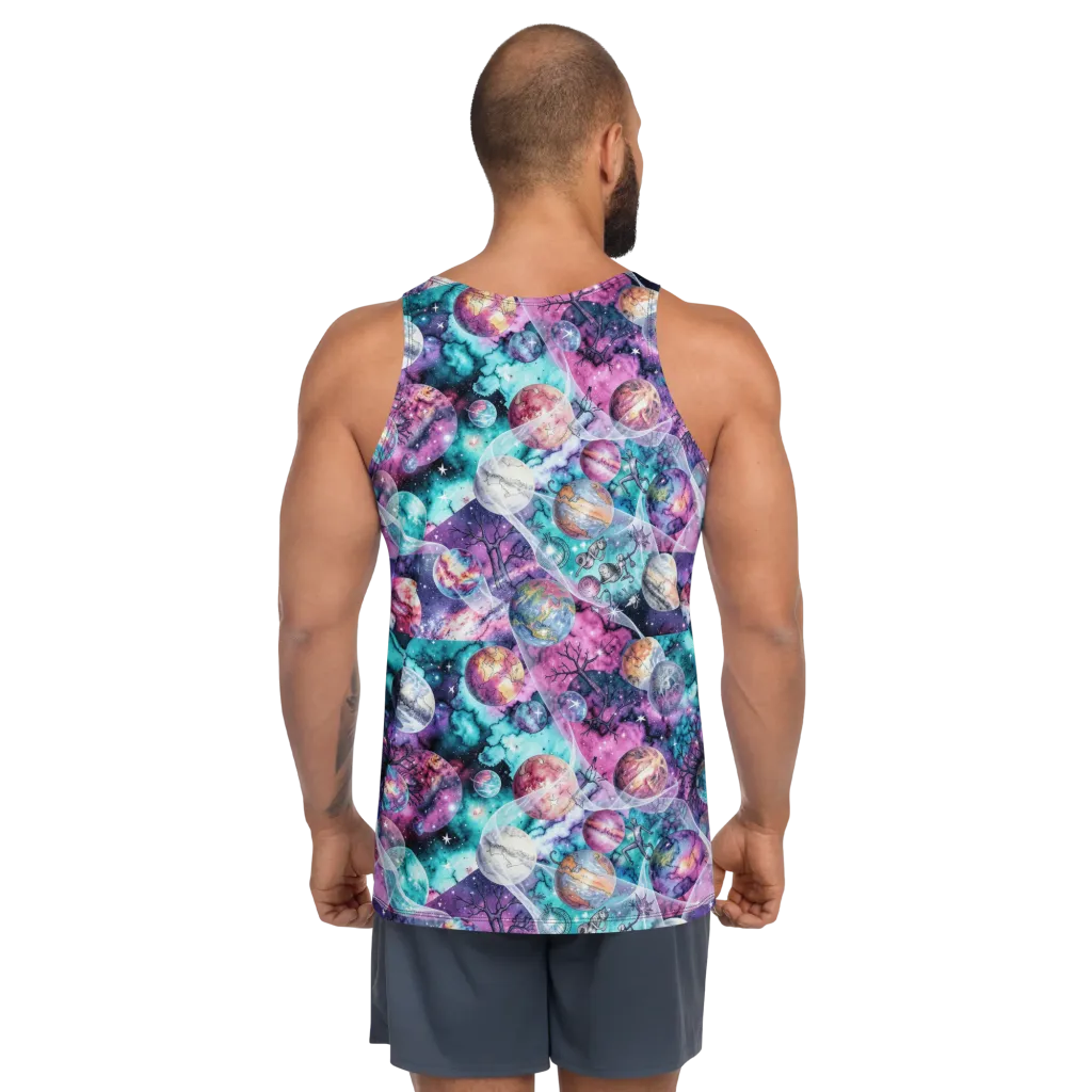 Celestial Menagerie on Men's Tank Top — Back