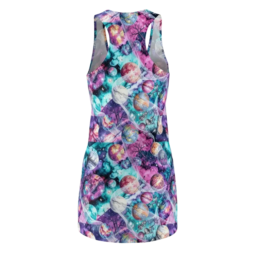 Celestial Menagerie on Racerback Dress — Back