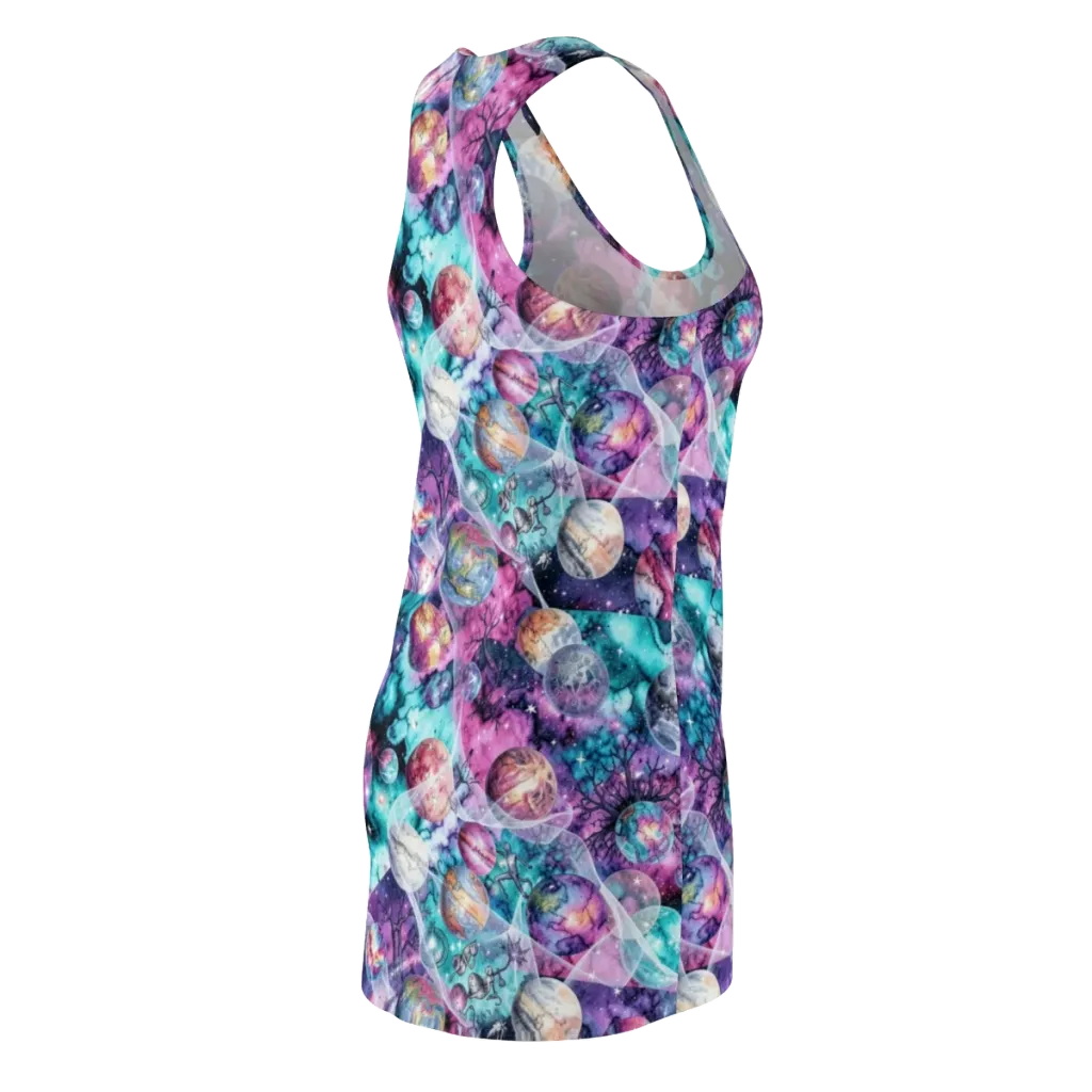Celestial Menagerie on Racerback Dress — Back Side