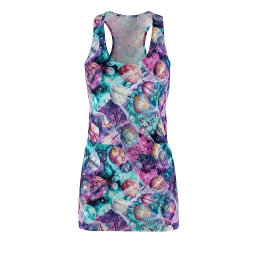 Celestial Menagerie on a Racerback Dress