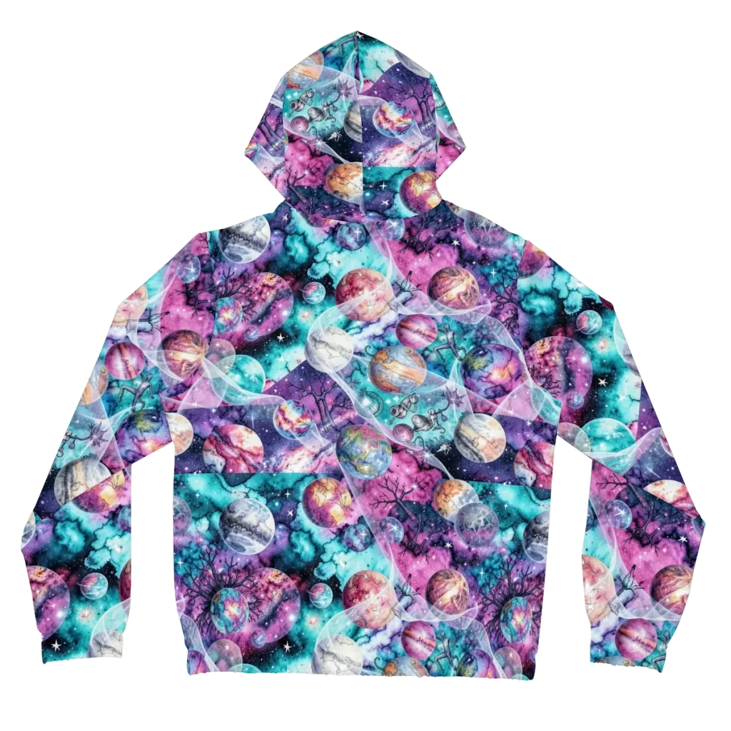 Celestial Menagerie on Women's Full-Zip Hoodie — Back
