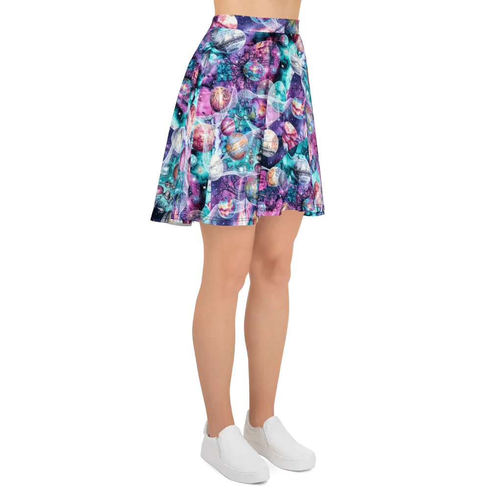 Celestial Menagerie on Skater Skirt — Right