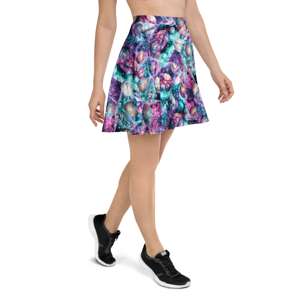 Celestial Menagerie on Skater Skirt — Right