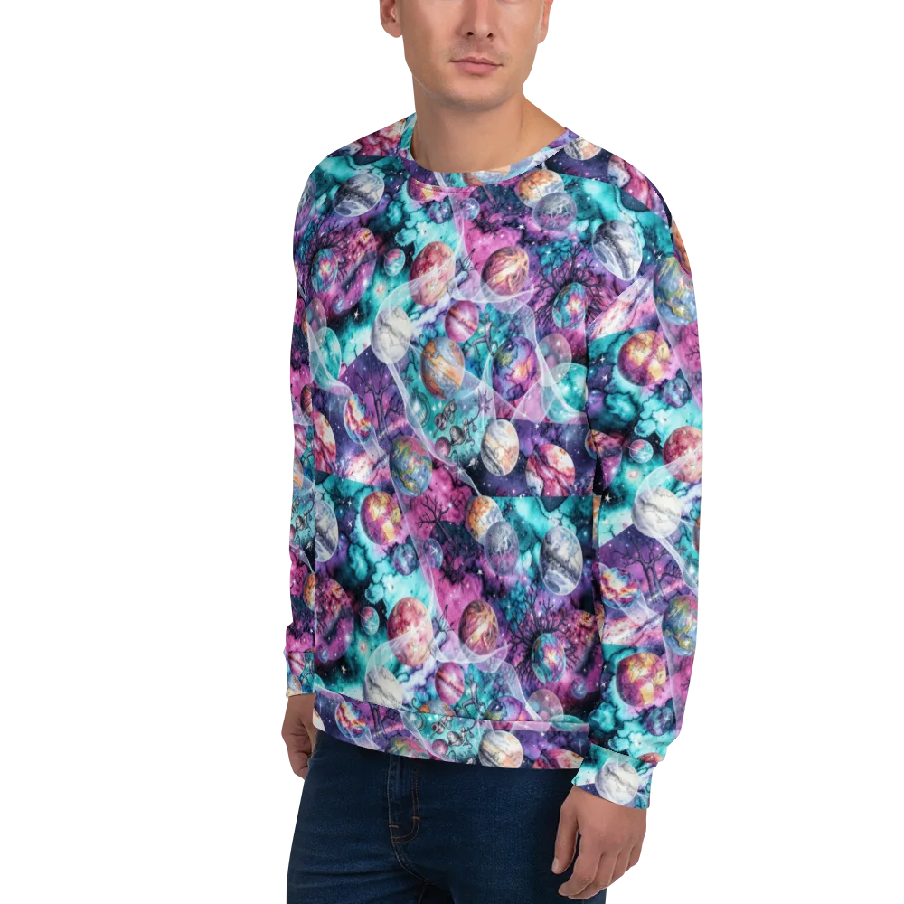 Celestial Menagerie on Sweatshirt — Left Front