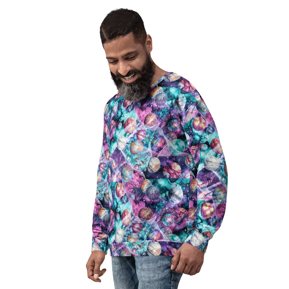 Celestial Menagerie on Sweatshirt — Left Front