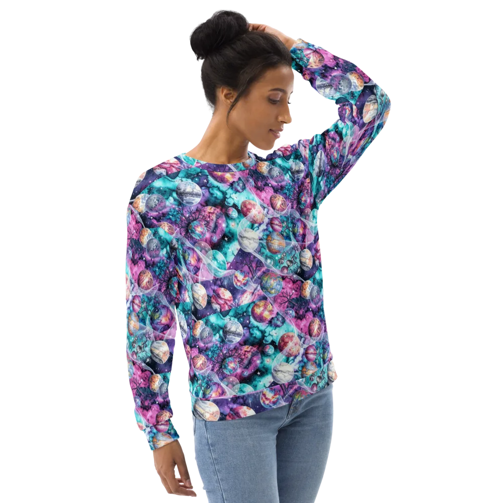 Celestial Menagerie on Sweatshirt — Right Front
