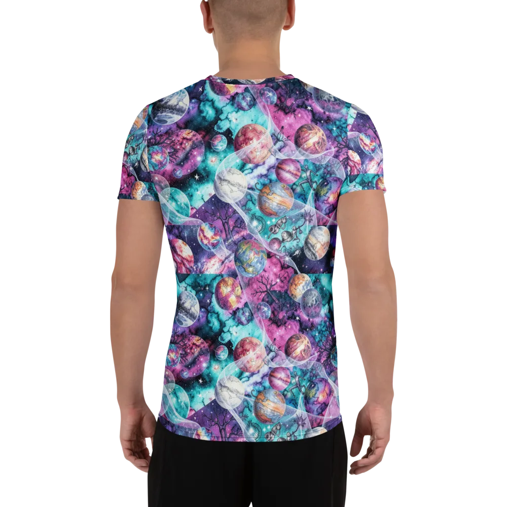 Celestial Menagerie on Men's Athletic T-Shirt — Back