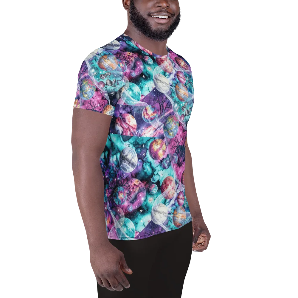 Celestial Menagerie on Men's Athletic T-Shirt — Right