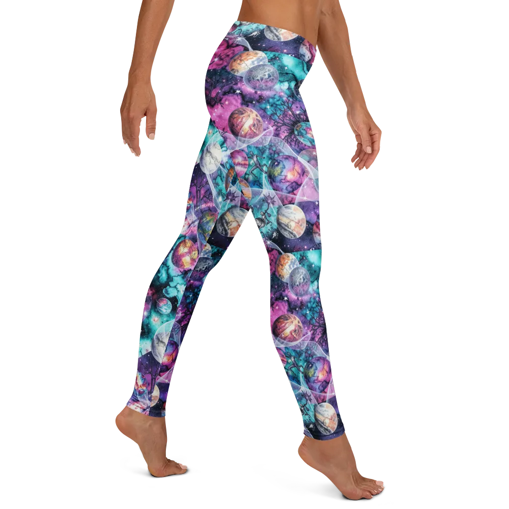 Celestial Menagerie on Leggings — Right