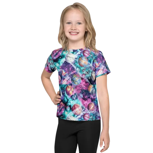 Celestial Menagerie on a Kids Crew Neck T-Shirt