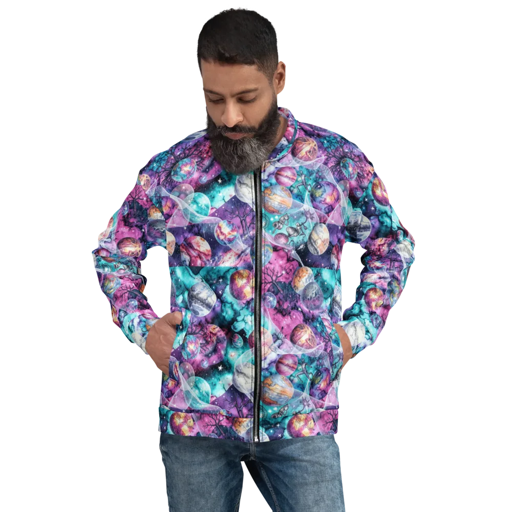 Celestial Menagerie on Bomber Jacket — Front