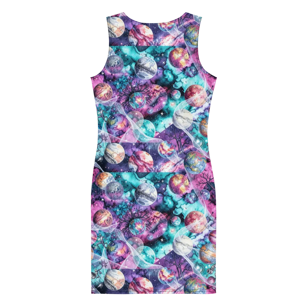 Celestial Menagerie on Bodycon Dress — Back