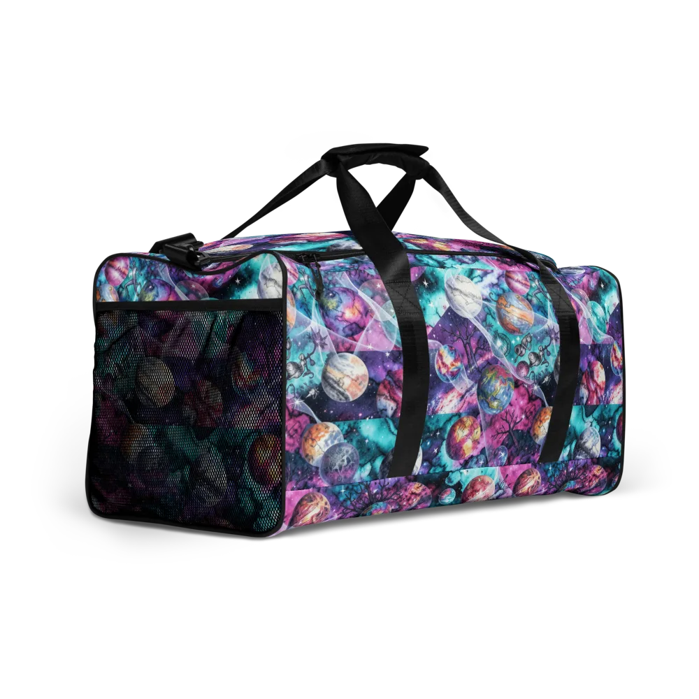 Celestial Menagerie on Duffle Bag — Right Front