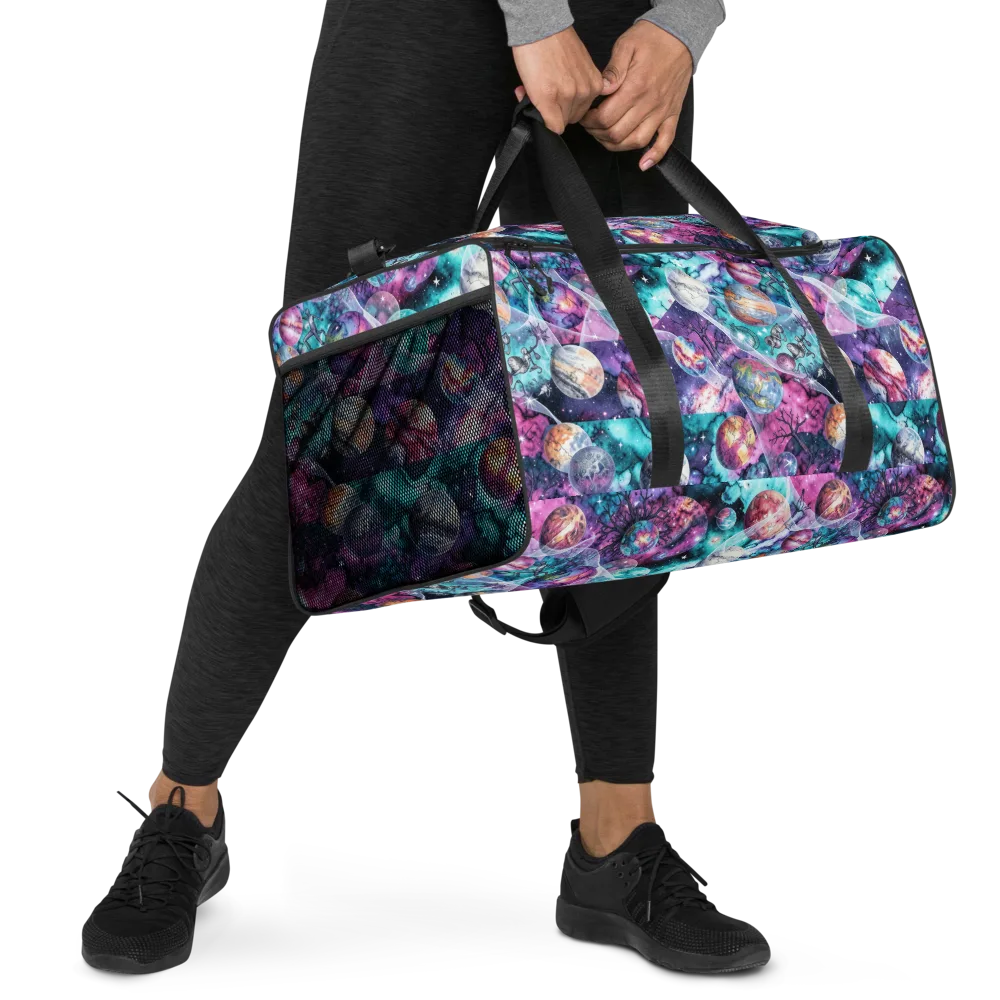 Celestial Menagerie on Duffle Bag — Right Front