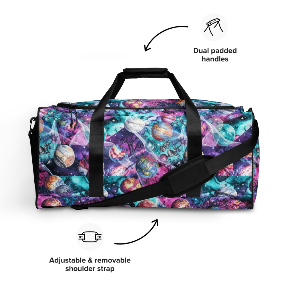 Celestial Menagerie on Duffle Bag — Front