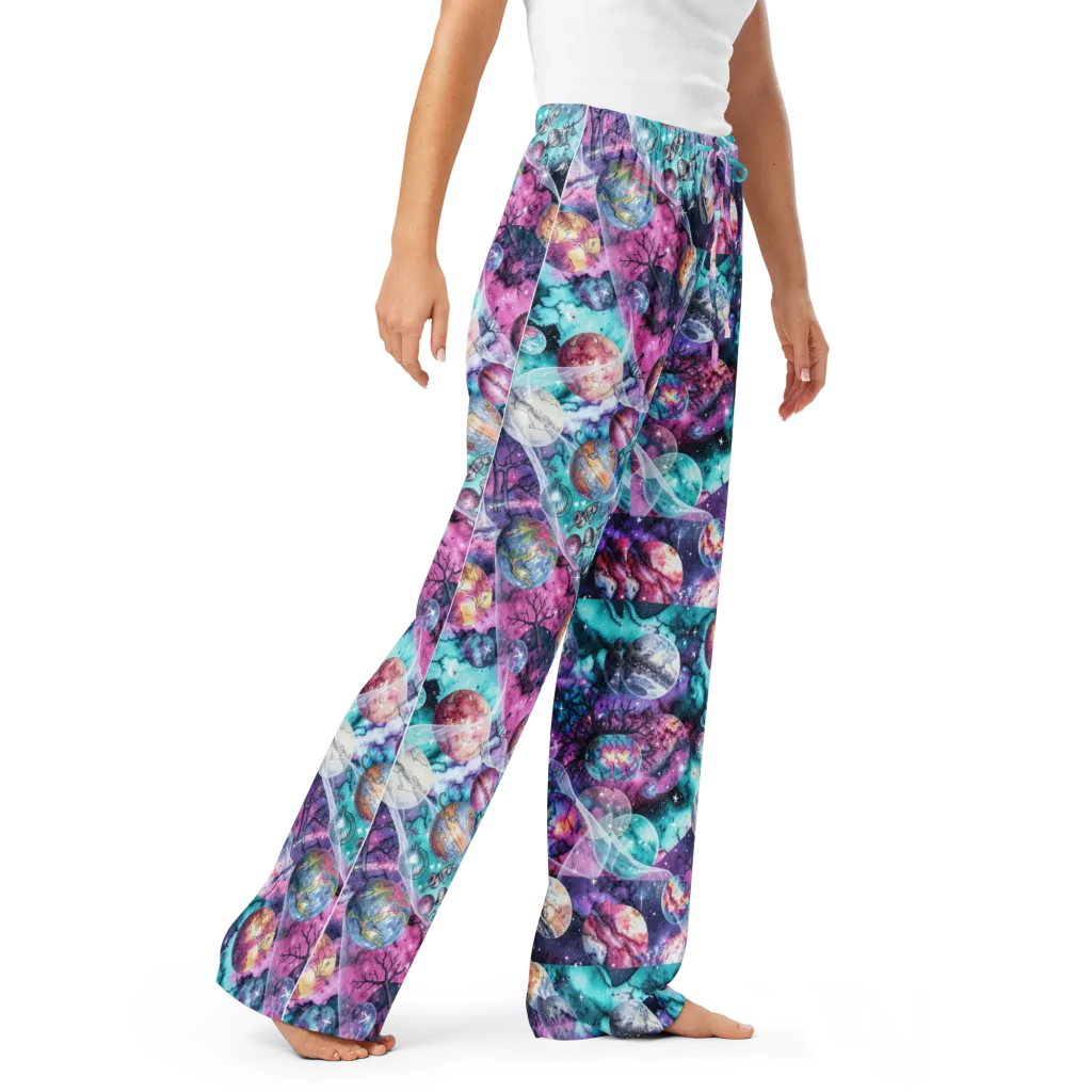 Celestial Menagerie on Women's Pajama Pants — Right Front