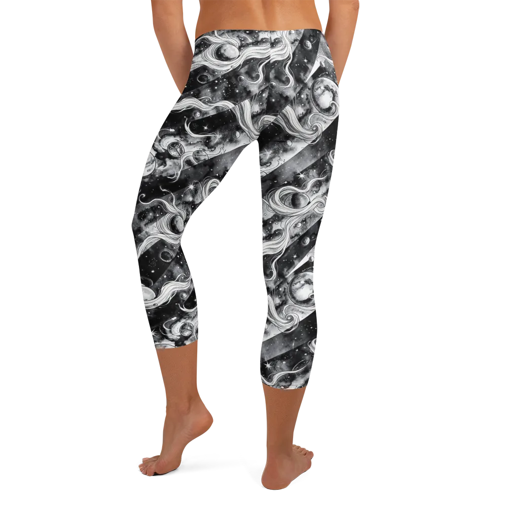 Starlit Sash on Capri Leggings — Back