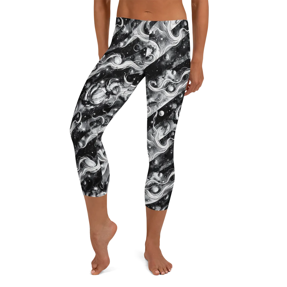 Starlit Sash on Capri Leggings — Front