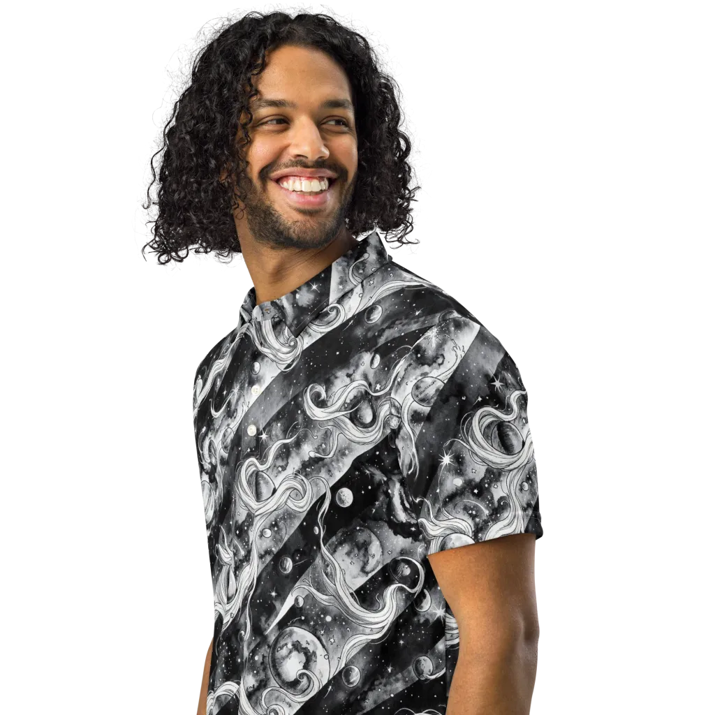 Starlit Sash on Men's Slim Fit Polo Shirt — Left Front