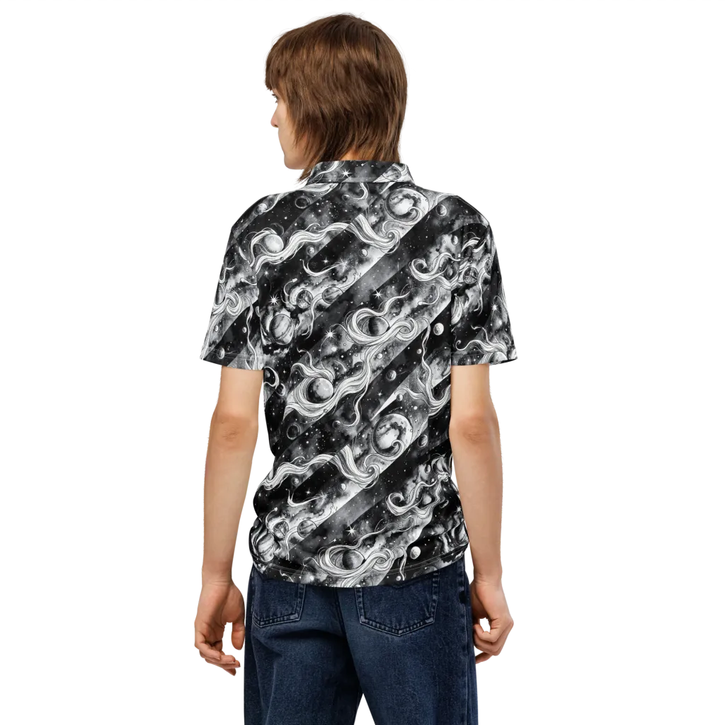 Starlit Sash on Men's Slim Fit Polo Shirt — Back