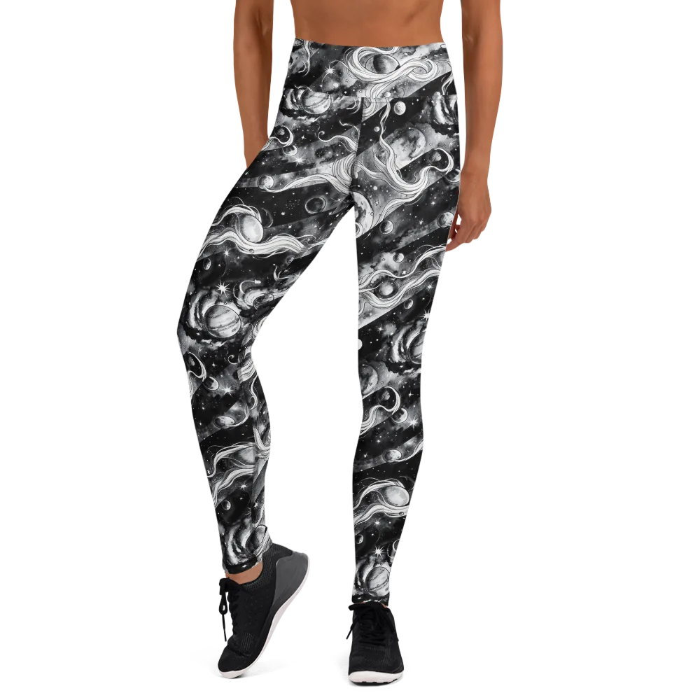 Starlit Sash on Yoga Leggings — Front