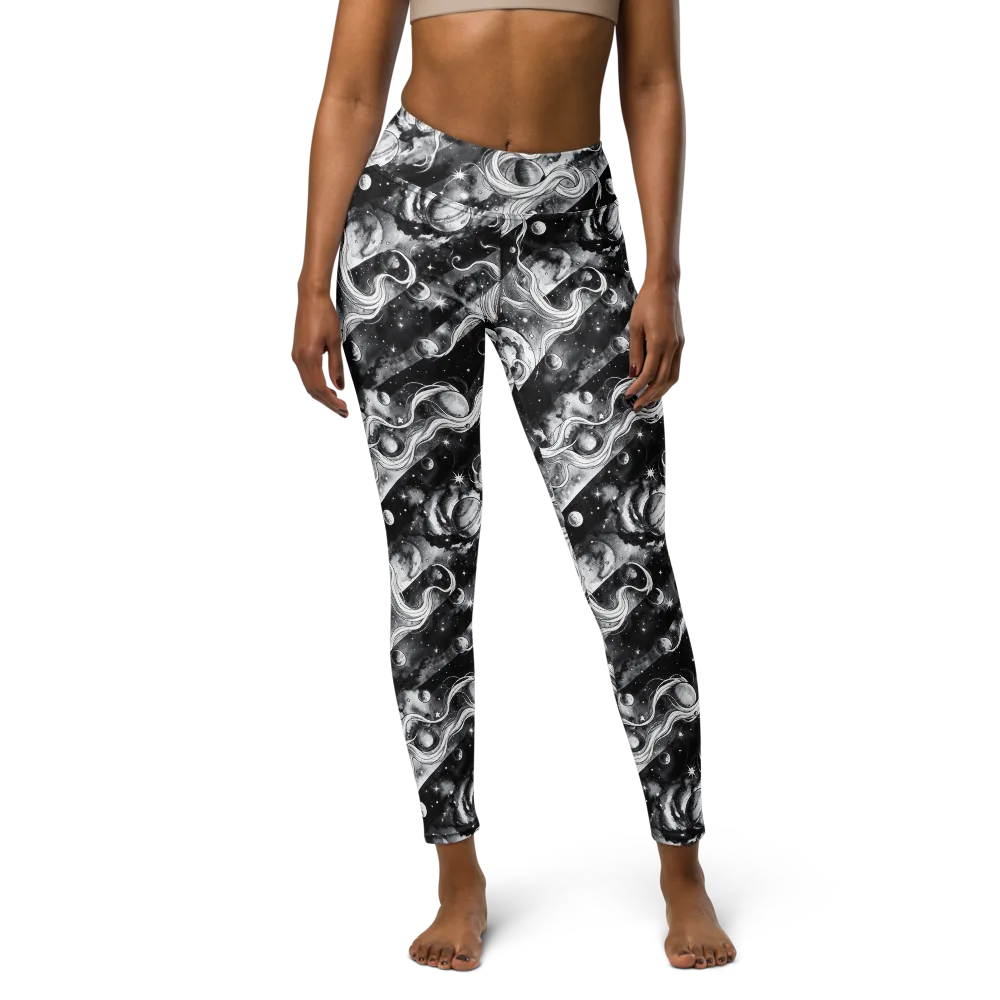 Starlit Sash on Yoga Leggings — Front